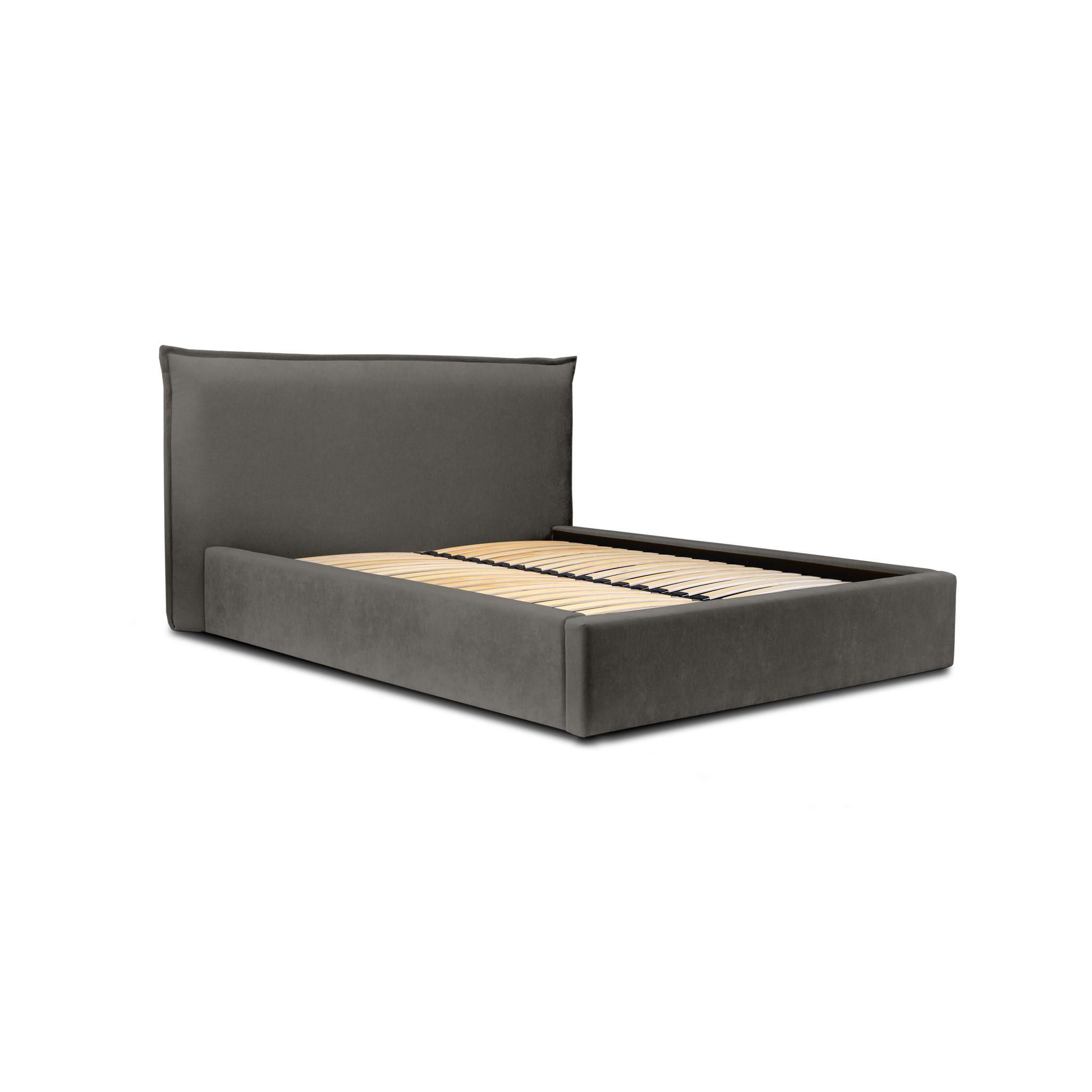 POLSTERBETT Amada In Ditra - Anthrazit, Holzwerkstoff/Textil (180/200cm) - Fun Möbel