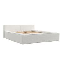 POLSTERBETT Casto mit Stauraum 160/200 cm Weiß im Bonita Stoff - Schwarz/Naturfarben, Holz/Holzwerkstoff (160/200cm) - AltaBeds