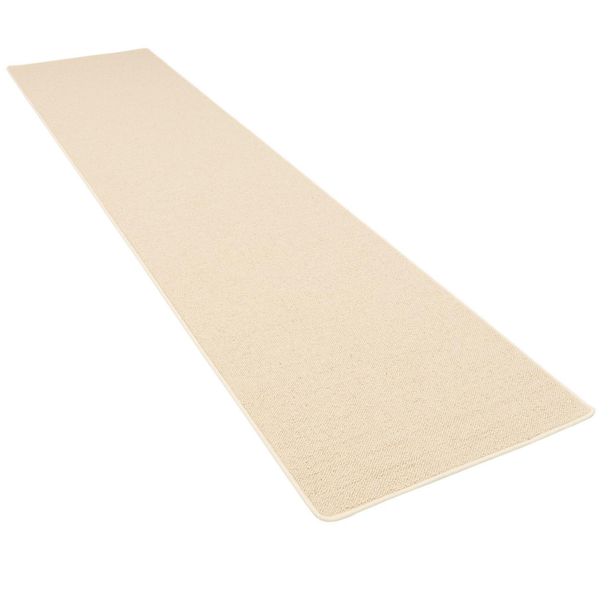 NATUR TEPPICH LÄUFER WOLLE BERBER - Ecru, Textil (100/200cm) - Snapstyle