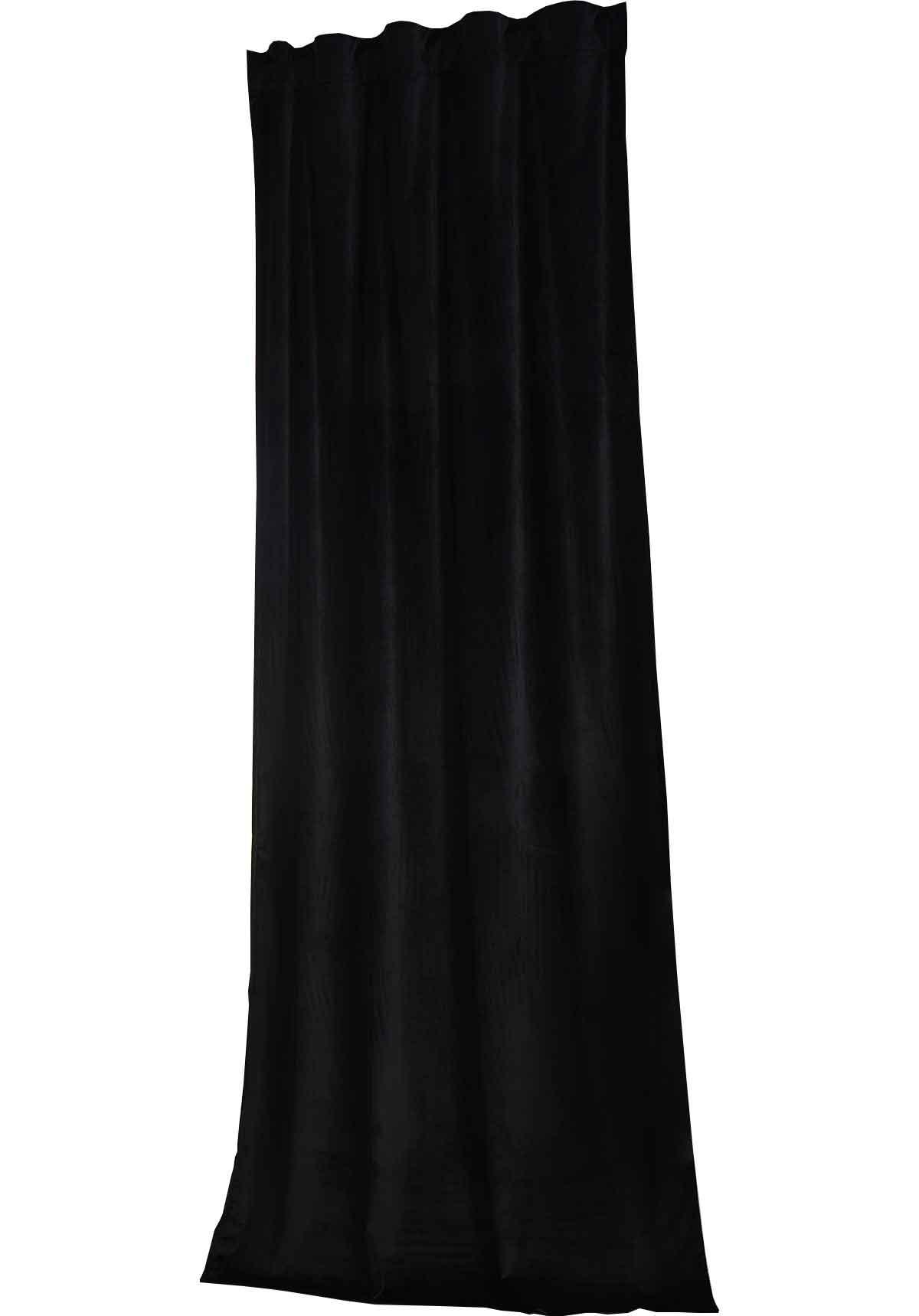 VORHANG MILANO HxB 280x135 cm Schwarz - Schwarz, Textil (135/280cm) - Gardinenbox