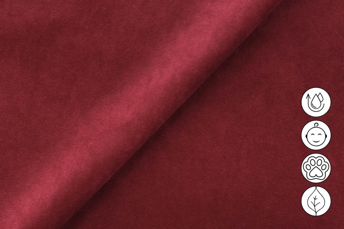 ECKSOFA RODEN 4-Sitzer mit Relax, rostrot, Veloursstoff - Rot, Holz/Textil (268/92cm) - Wozimo