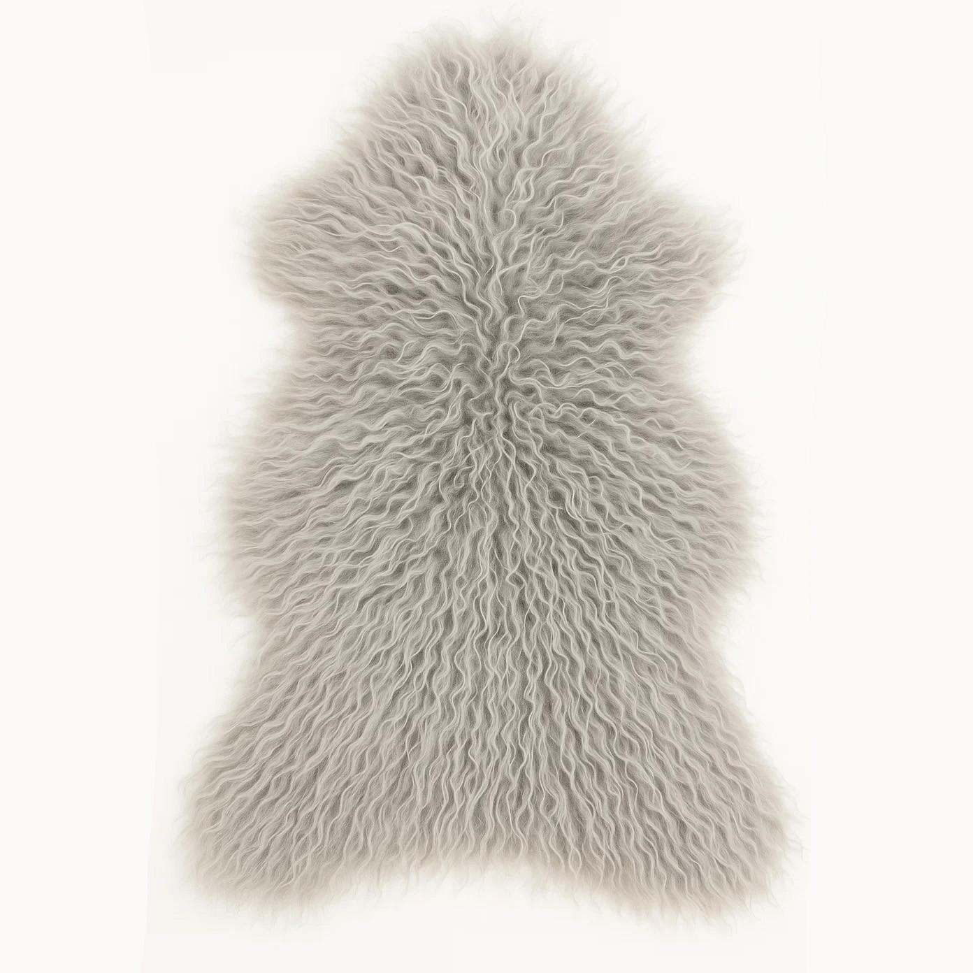 SCHAFFELL Island Lammfell lockig ca. 110 cm Naturfarben - Taupe, Fell (60/110cm) - Provellus