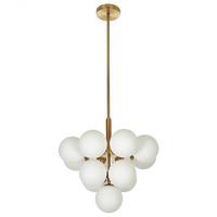 HÄNGELEUCHTE Birrie 43/43/99 cm - Messingfarben, Metall (43/43/99cm) - Beliani
