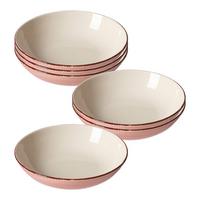 SUPPENSCHALEN Happy rot ø 20,5 cm 6er Set - Rot, Keramik (20.5cm) - Ritzenhoff Breker
