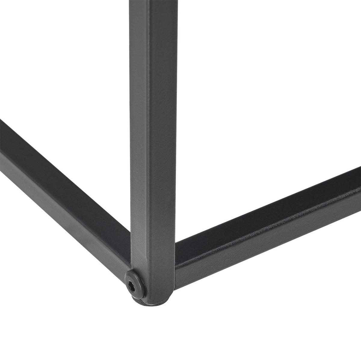 BEISTELLTISCH Archsum 2er Set - Schwarz, Metall (35/45/35cm) - [en.casa]