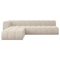 ECKSOFA modulares Sofa Darnel-L2 - 296x177x70 cm Beige - Beige, Holzwerkstoff/Textil (296/177cm) - ALTDECOR