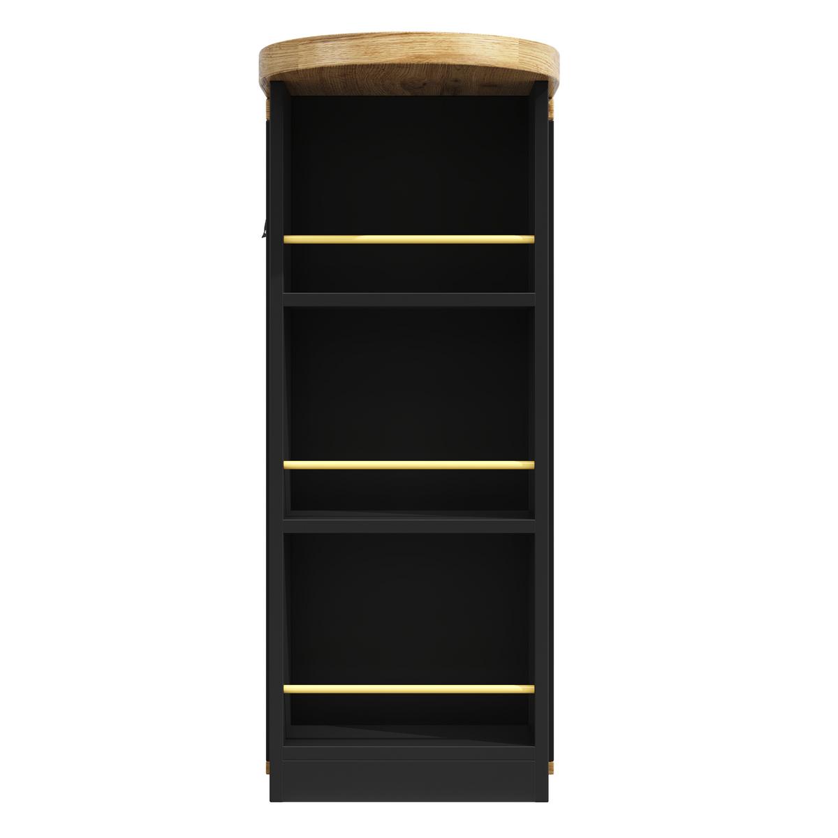 BARTISCH Ausziehbar 138-220cm Holzoptik mit Stauraum & Weinregal - Naturfarben, Holzwerkstoff (39/138/105cm) - Urban Meuble