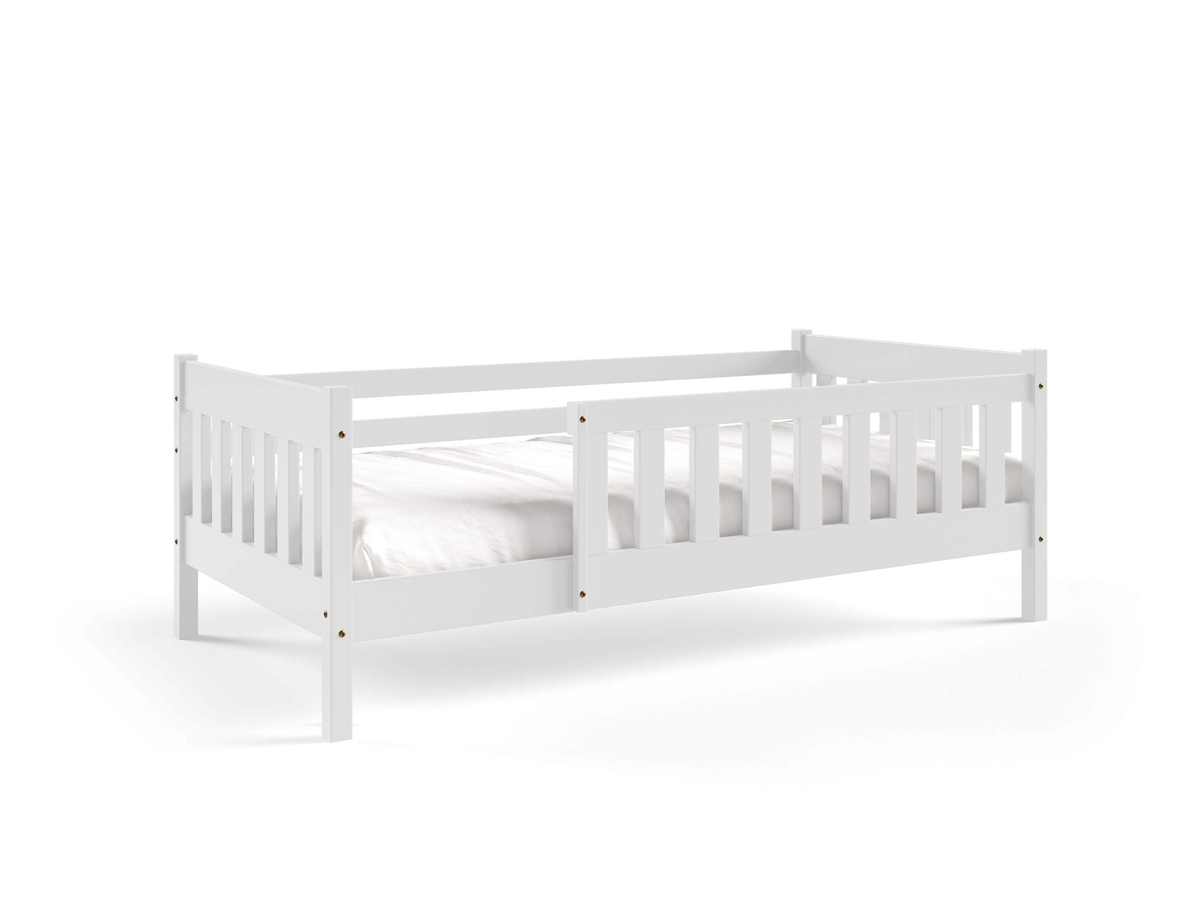 KINDERBETT ELSA 80x190 cm Weiß - Weiß, Holz (80/190cm) - MASSENO