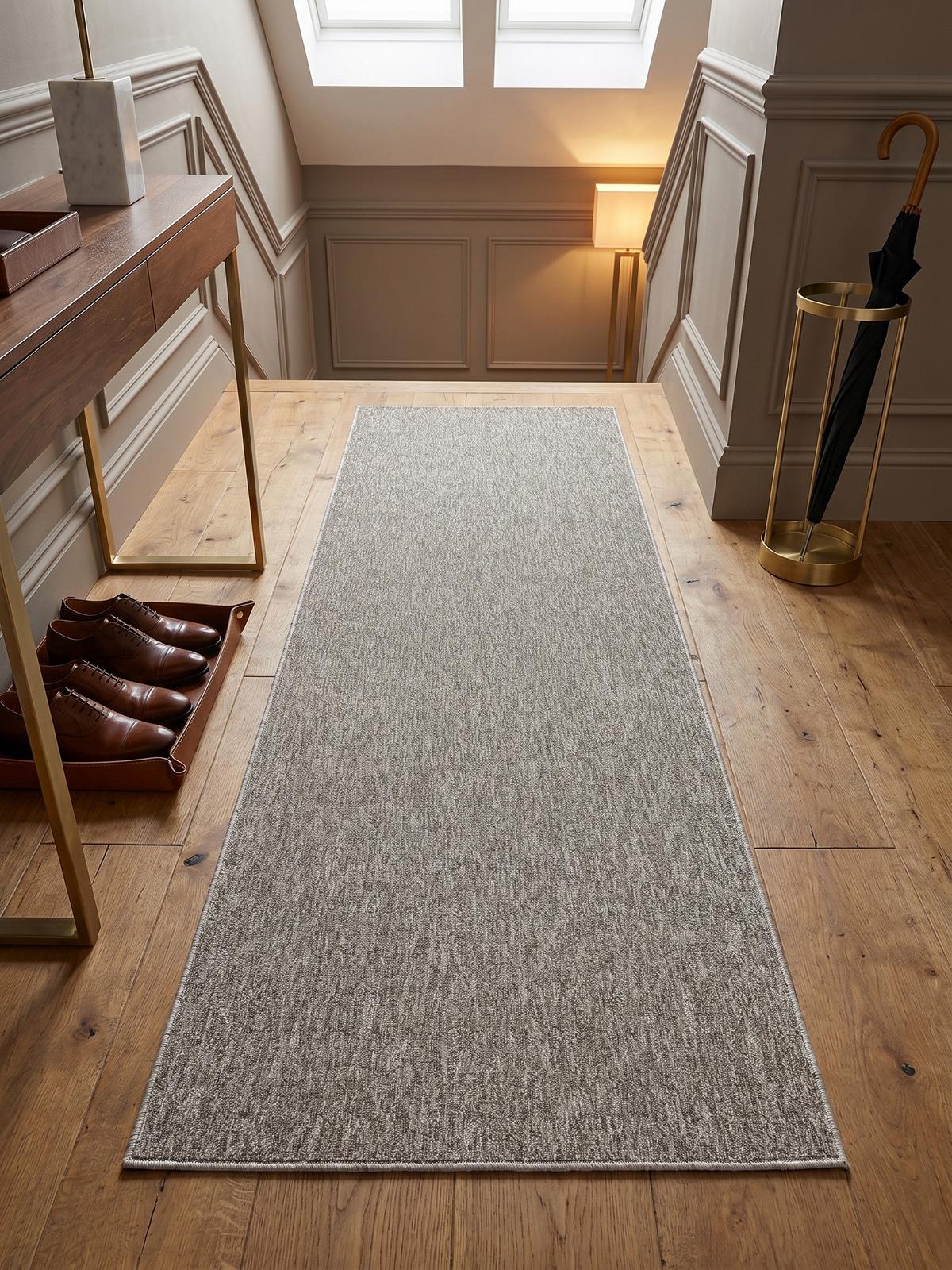 KURZFLORTEPPICH AMMER, einfarbig, Beige, 80 x 250 cm - Beige, Textil (250/80cm) - KADIMA DESIGN
