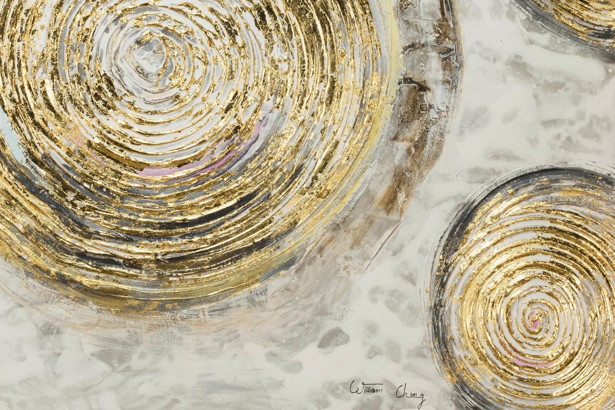 ACRYLBILD HANDGEMALT 120/60 cm - Braun, Holz/Textil (120/60cm) - KUNSTLOFT
