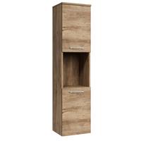 BADEZIMMERSCHRANK Montreal mit 2 Türen Kastanien Eiche - 30 x 30 x 130 cm - Kastanienfarben/Eichefarben, Holz (30/131/30cm) - Badplaats