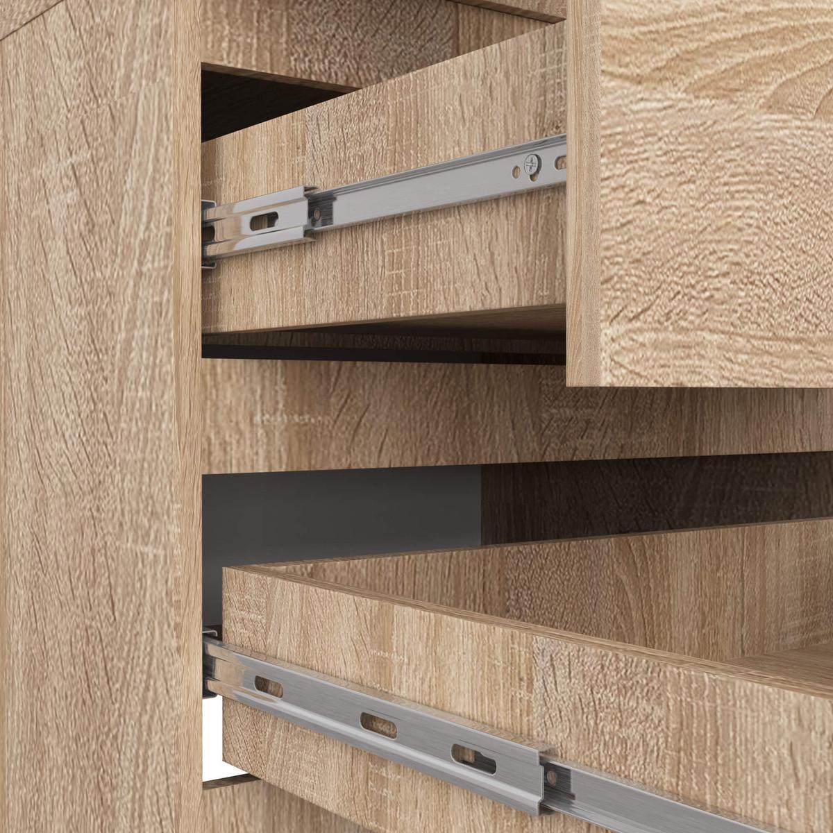 KLEIDERSCHRANK Eiche Sonoma 180/60/51 - Sonoma Eiche, Holzwerkstoff (60/180/51cm) - RAUMHIRSCH FURNITURE