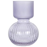 BLUMENVASE Glas violett Thetidio - Violett, Glas (26cm) - Beliani