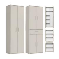 MEHRZWECKSCHRANK SET Der Allzweckwaffe - Kaschmir, Holzwerkstoff (60/180/34cm) - Mokebo