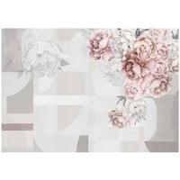 FOTOTAPETE Blumen 3D Grau 254x184 cm - Multicolor, Textil (254/184cm) - Wallarena