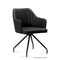 ARMLEHNSTUHL (4er-Set) Dinara 58x81x60 Schwarz/Anthrazit - Anthrazit/Schwarz, Kunststoff (60/81/58cm) - 58aufmkessel