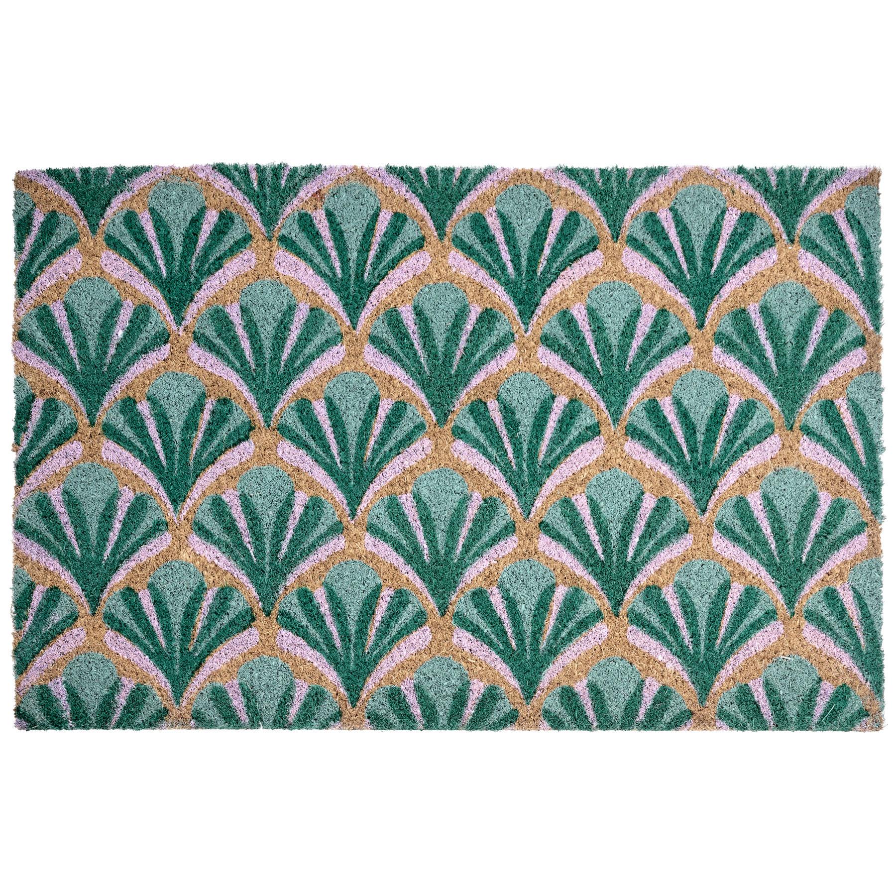 FUSSMATTE Grün 40/60 cm Kokosfasern Tatalik - Grün, Textil (40/60cm) - Beliani