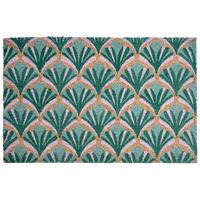 FUSSMATTE Grün 40/60 cm Kokosfasern Tatalik - Grün, Textil (40/60cm) - Beliani
