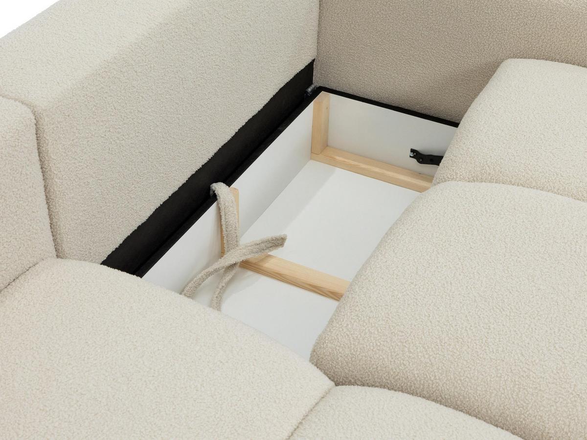 ECKSOFA Sandy - Greige/Schwarz, Holz/Kunststoff (238/165cm) - MIRJAN24