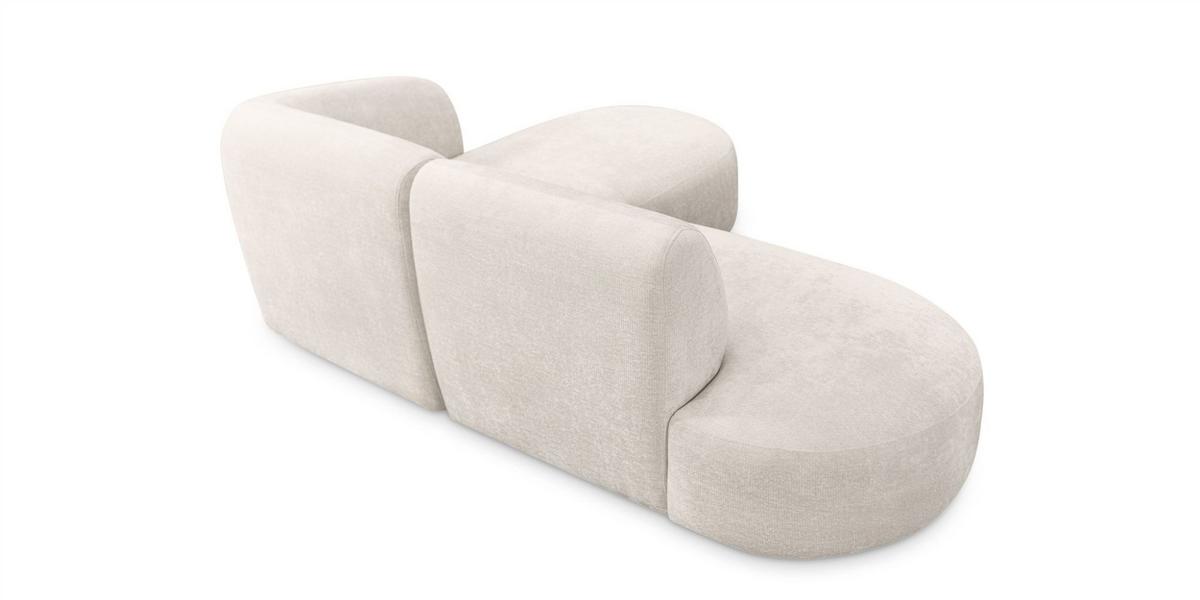 ECKSOFA Babette - Blau, Holzwerkstoff/Textil (242/188cm) - Fun Möbel