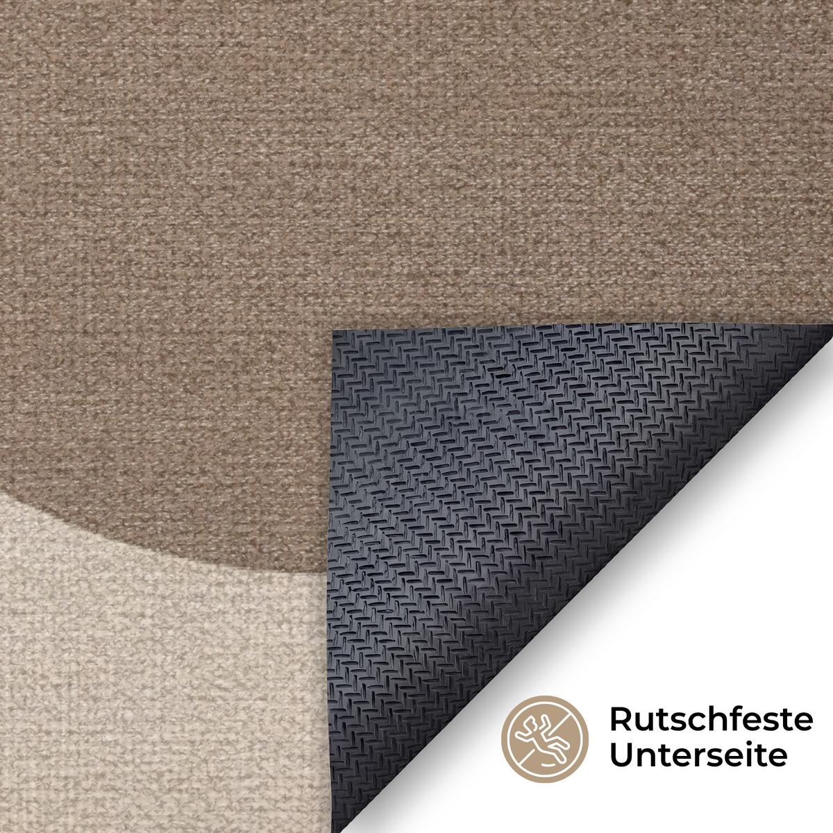 FUSSMATTE Geometrisch - Gewebte Struktur - Modern Fußabtreter 180x120 cm - Beige, Kunststoff (180/0.4cm) - MuchoWow