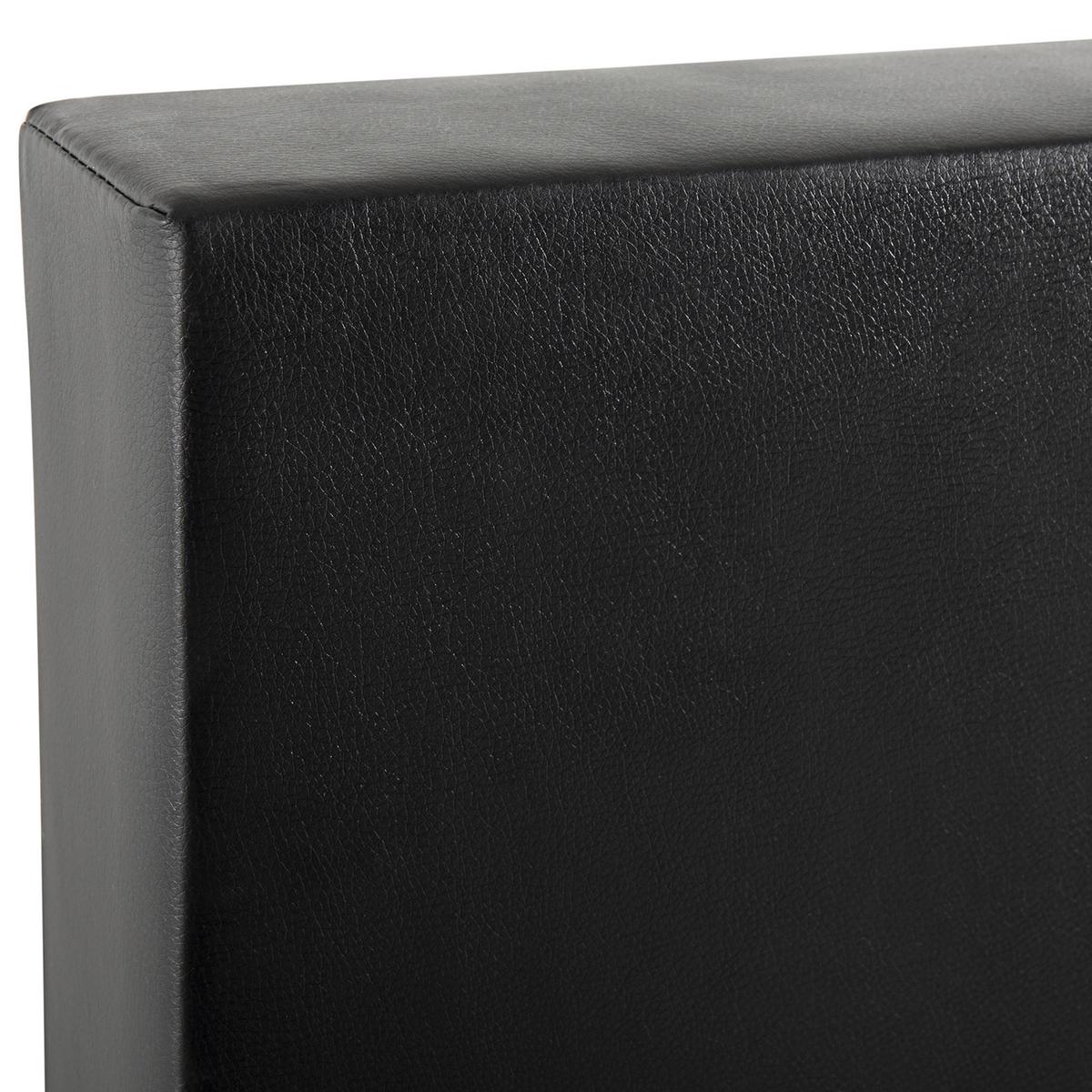 BOXSPRINGBETT 180/200cm Schwarz President - Schwarz, Kunststoff/Textil (180/200cm) - Beliani
