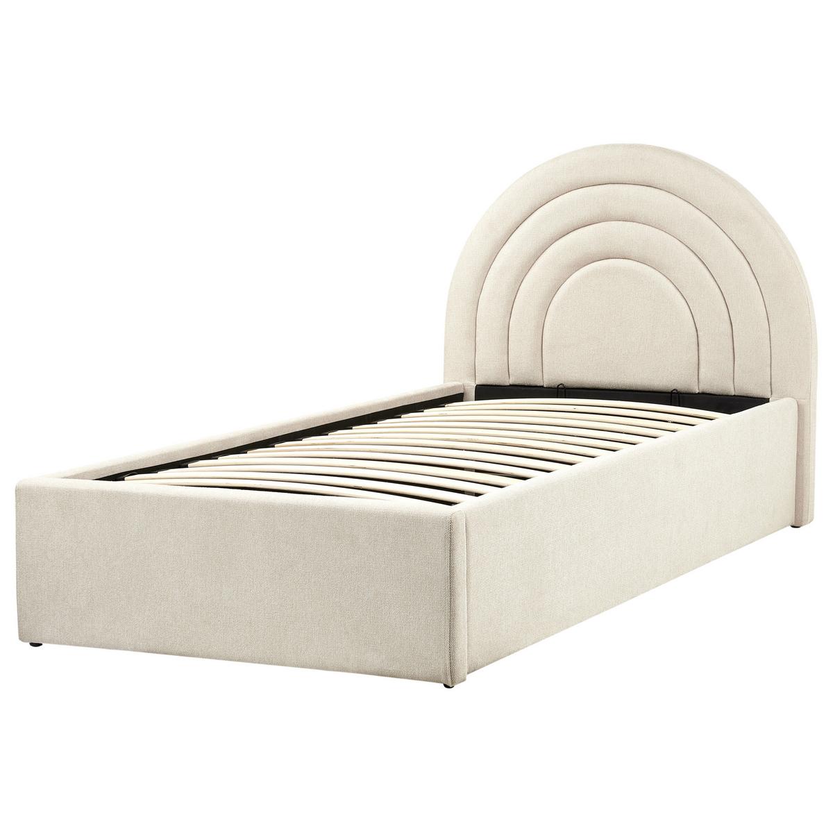 KINDERBETT mit Stauraum 90x200 cm Beige Anet - Beige, Textil (90/200cm) - Beliani