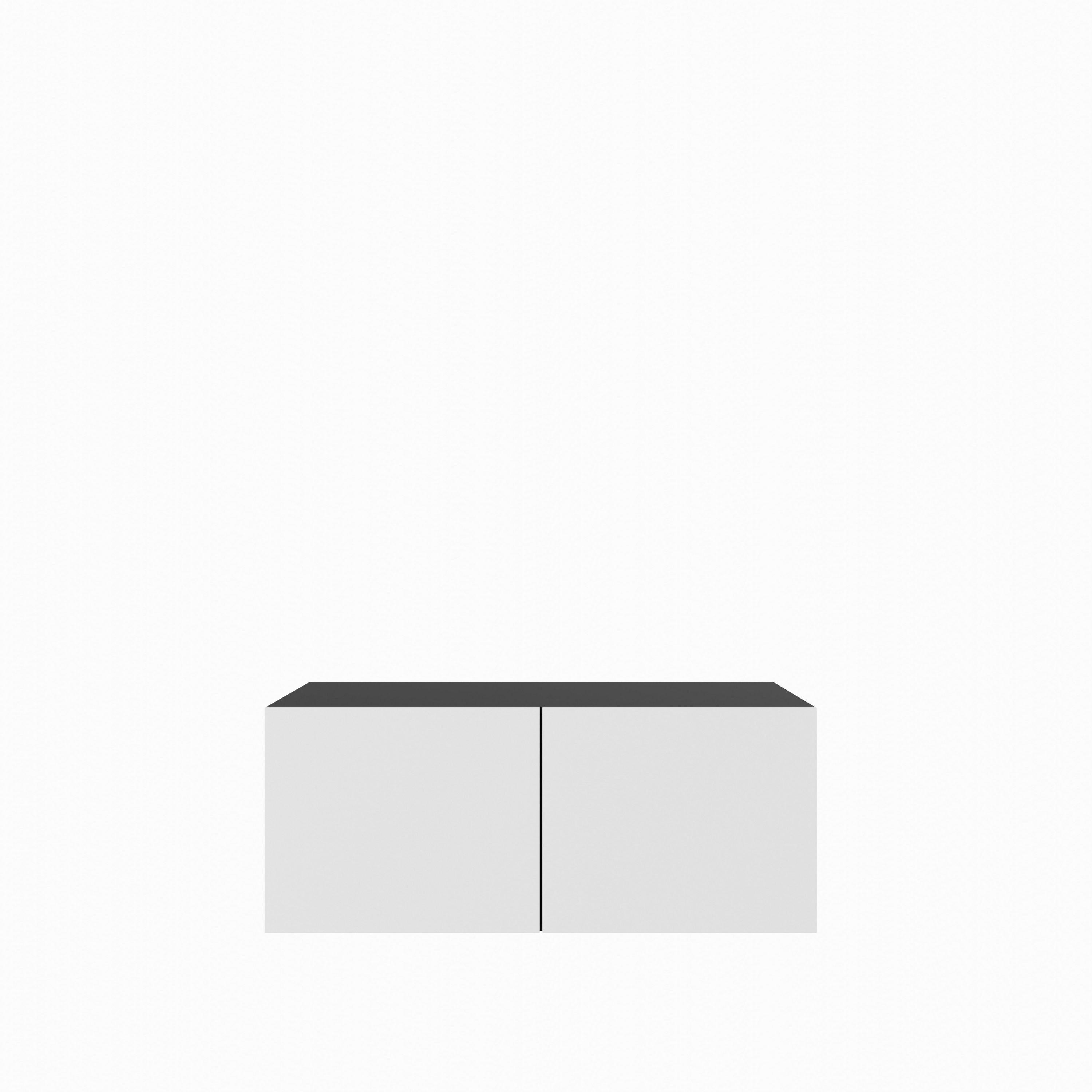 LOWBOARD MIVO 100/41/40 cm, Hängender TV-Schrank Anthrazit / Weiß - Anthrazit/Weiß, Holzwerkstoff (100/41/40cm) - MASSENO