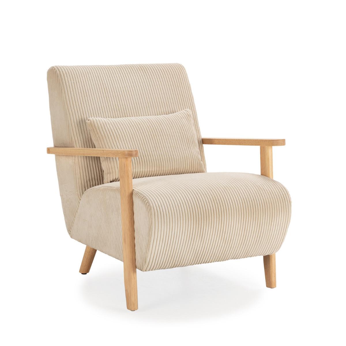 SESSEL Bonnie Beige 70/83/84 cm - Beige, Textil (83/84/70cm) - Calicosy