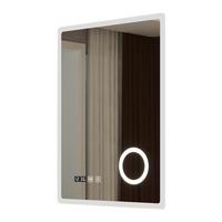 BADEZIMMERSPIEGEL Racale - Weiß, Glas/Metall (60/80/3cm) - pro.tec