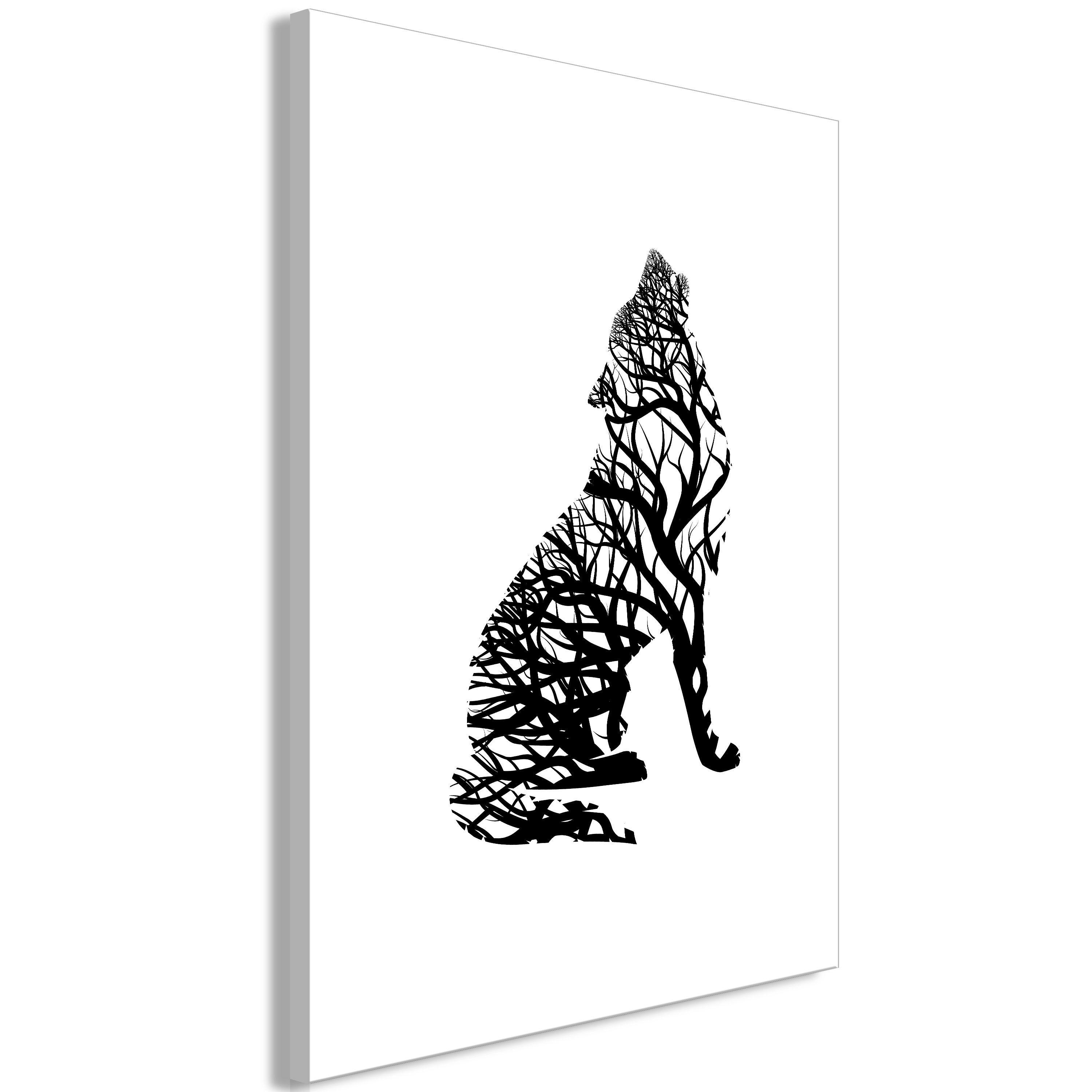 KUNSTDRUCK Schwarz-Weiß 40/60 cm - Schwarz, Textil (40/60cm) - KUNSTLOFT