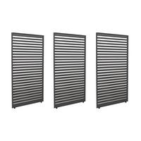 PANEELE FÜR PERGOLA 3ER-SET Anthrazit 3er-Set-Set - Anthrazit, Metall (271/204/4cm) - MCW