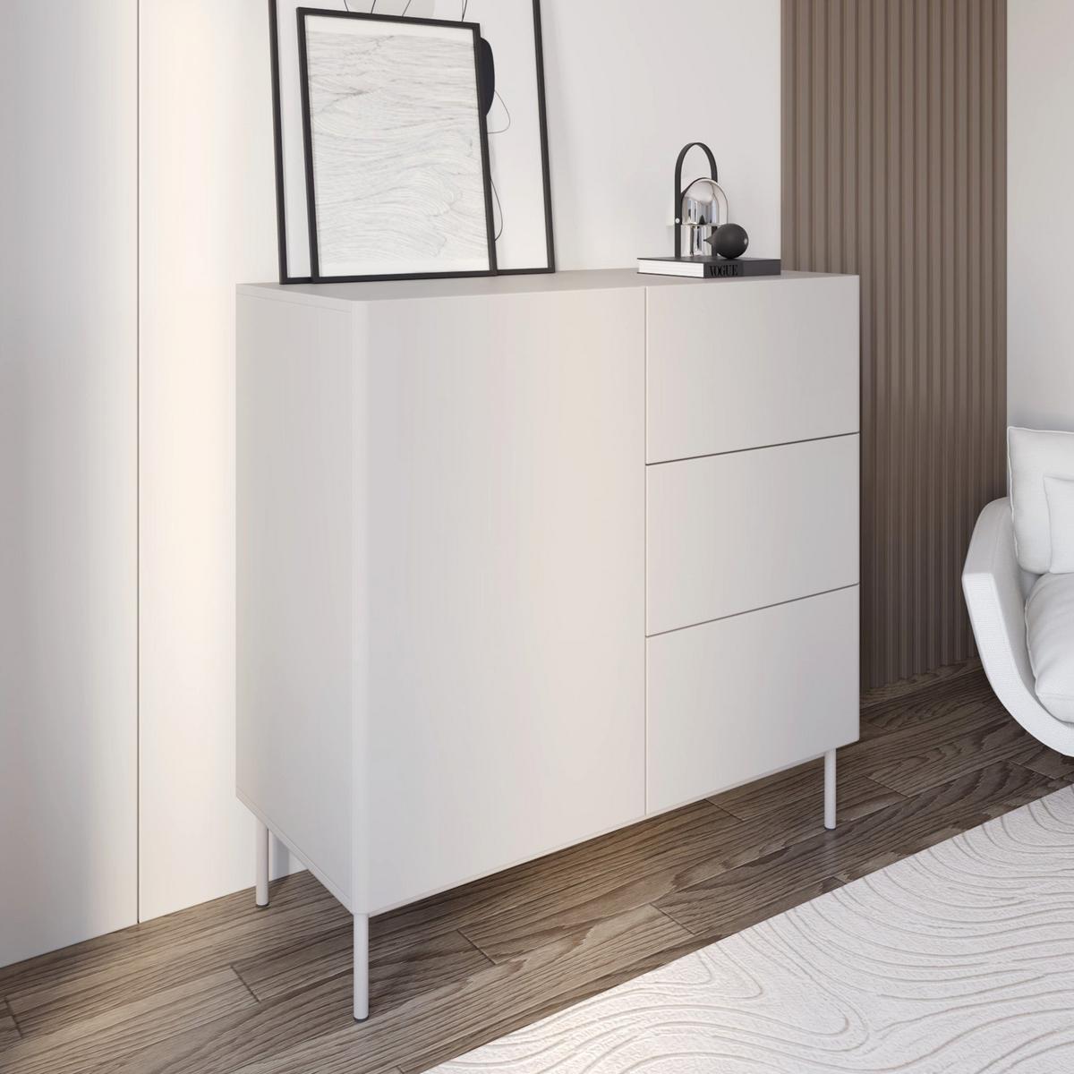 SIDEBOARD Olio KASCHMIR 100 CM - Kaschmir, Holzwerkstoff/Metall (100/90.2/38.6cm) - Selsey