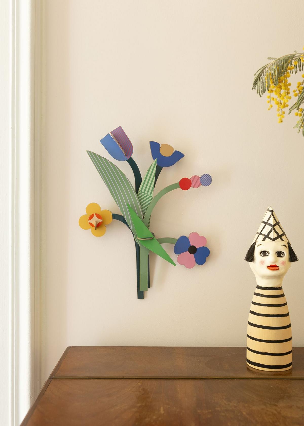 WANDSKULPTUR Bunt 5/31 cm - Multicolor, Wellpappe (5/31/24cm) - Studio Roof