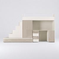 KASCHMIR Kinderset RAJ 5, Hochglanz - Kaschmir/Beige, Holzwerkstoff (320/180/86cm) - Lookway