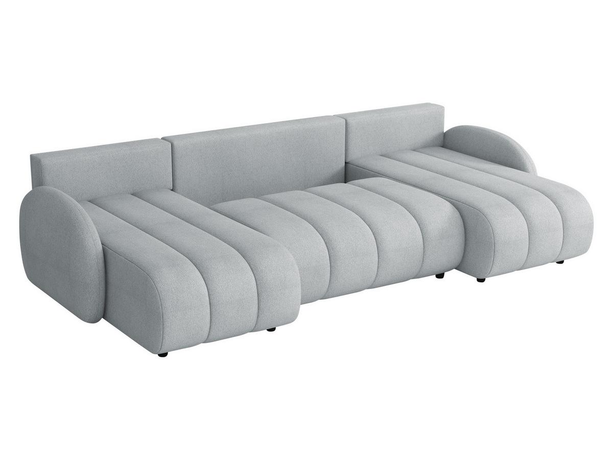 WOHNLANDSCHAFT Zara LC2rLC - Schwarz/Naturfarben, Holz/Kunststoff (318/88/160cm) - MIRJAN24