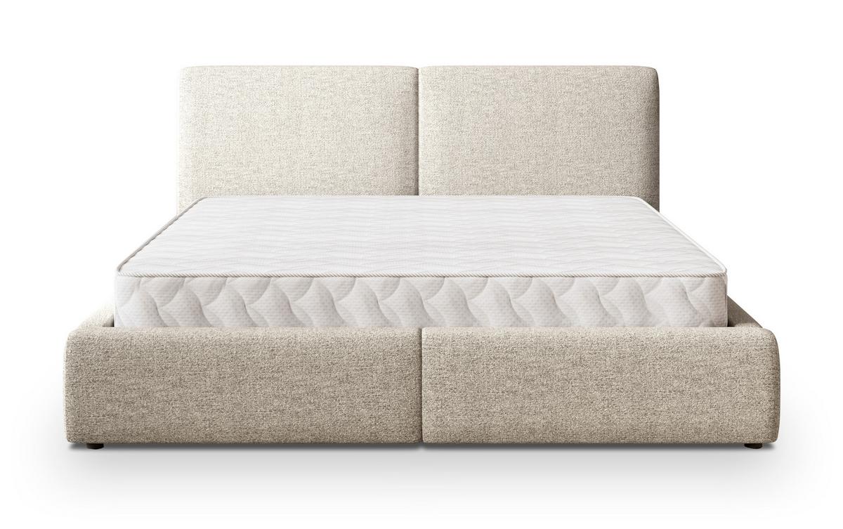 POLSTERBETT FELURO NV 120x200 cm mit Bettkästen - Creme - Creme, Holz/Textil - MASSENO