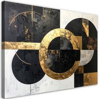 LEINWANDBILD 3D und geometrisch 60x40cm - Goldfarben, Textil (60/40cm) - Feeby