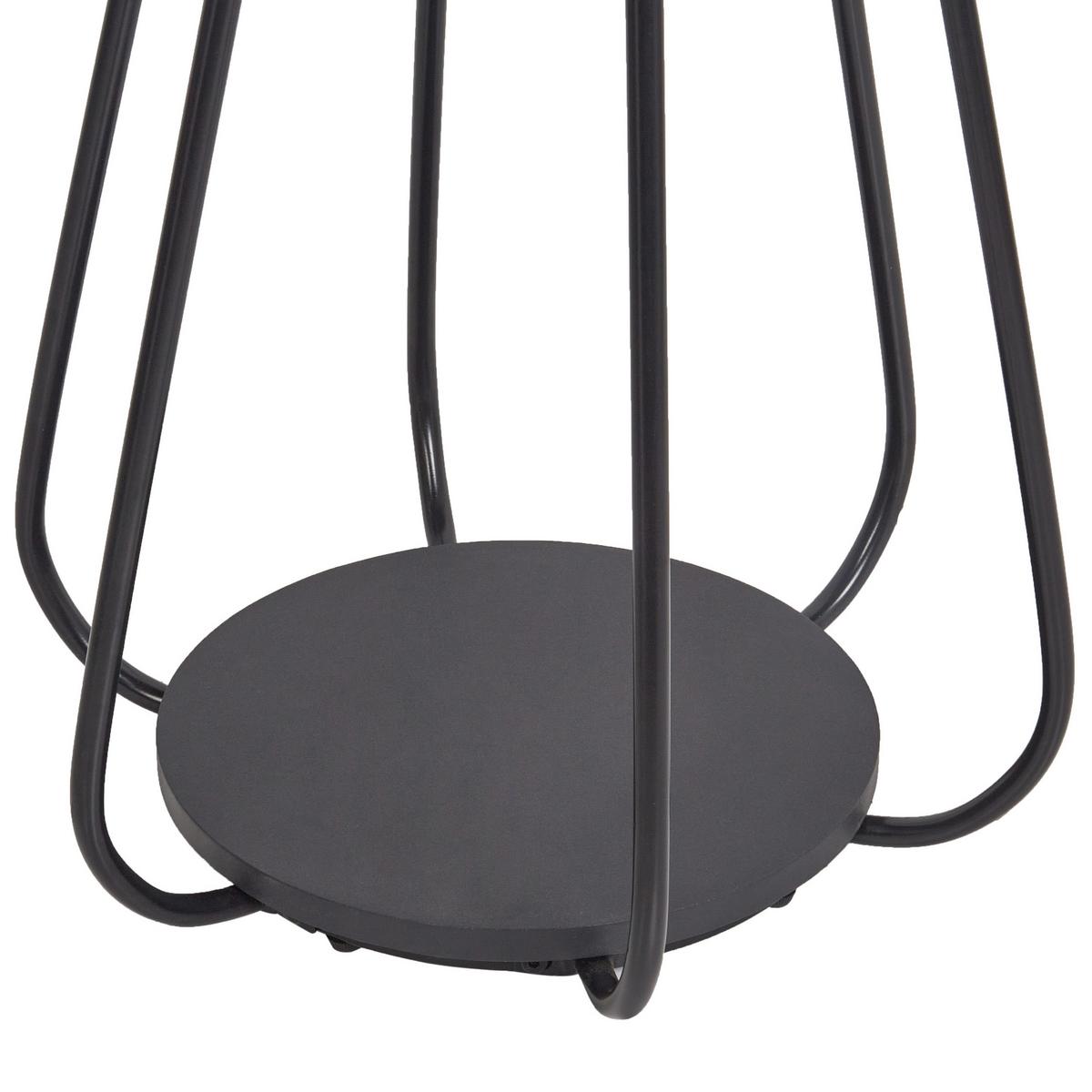 GARDEROBENSTÄNDER Metall schwarz 165 cm Ordway - Schwarz, Metall (42/165/42cm) - Beliani