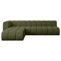 ECKSOFA modulares Sofa Darnel-L2 - 296x177x70 cm Grün - Grün, Holzwerkstoff/Textil (296/177cm) - ALTDECOR