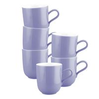 HENKELBECHER Liberty Pure Colors Grape Purple 400 ml 6er Set - Lila, Keramik (0.4L) - Seltmann Weiden