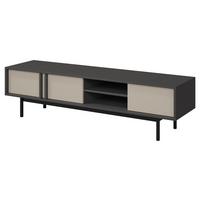 TV-LOWBOARD Alsy 3D AL09 - Anthrazit/Beige, Holzwerkstoff/Kunststoff (163/43/43cm) - MIRJAN24