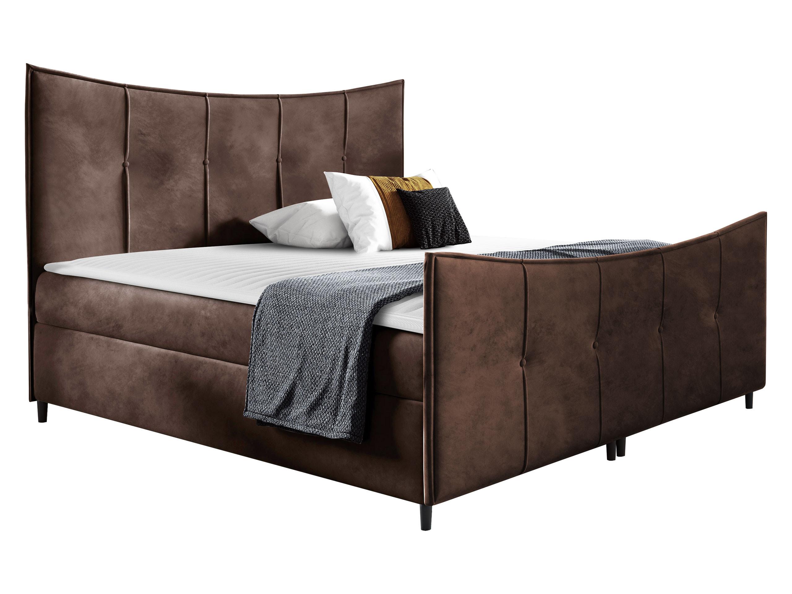 BOXBETT Bergamo Lux - H3 - Braun, Holz (160/200cm) - MIRJAN24