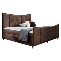 BOXBETT Bergamo Lux - H3 - Braun, Holz (160/200cm) - MIRJAN24