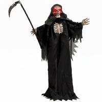 SENSENMANN-DEKO Metall Polyesterfaser Schwarz - Schwarz, Kunststoff (18/170/80cm) - HOMCOM