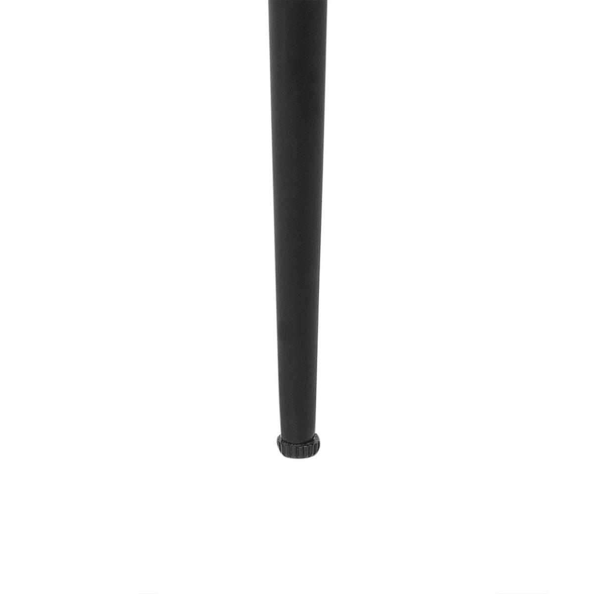 COUCHTISCH Mangoholz hellbraun/schwarz 49 cm Edna - Hellbraun/Schwarz, Holz (49/49/40cm) - Beliani