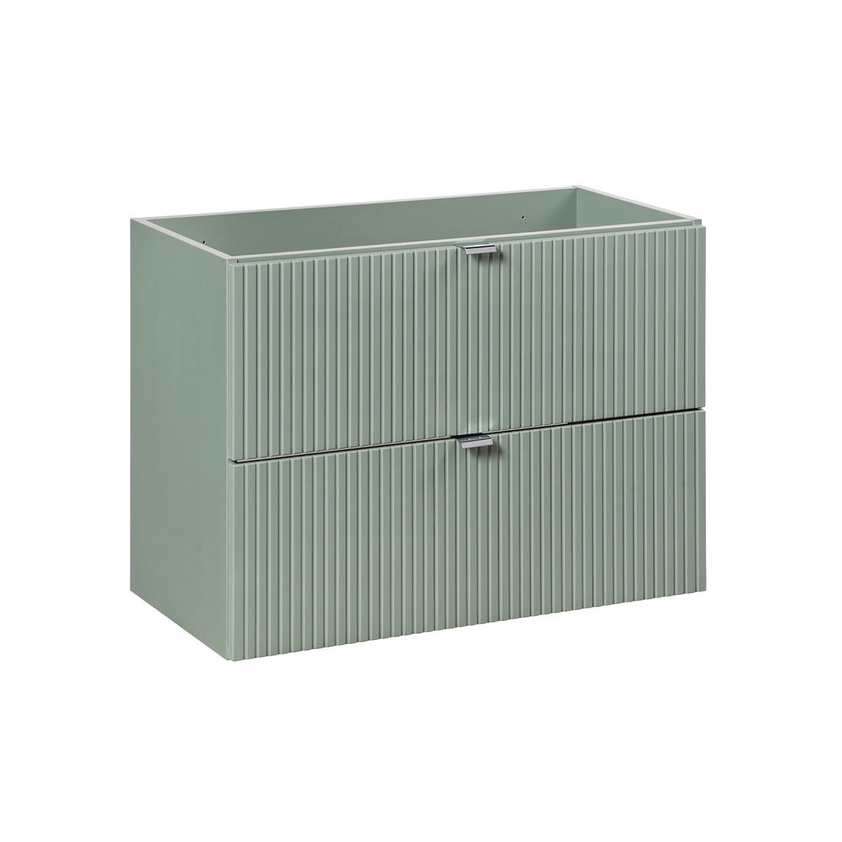 WASCHTISCHUNTERSCHRANK 80cm Jade Grün - Grün, Holzwerkstoff (80/57/40cm) - Petits-meubles