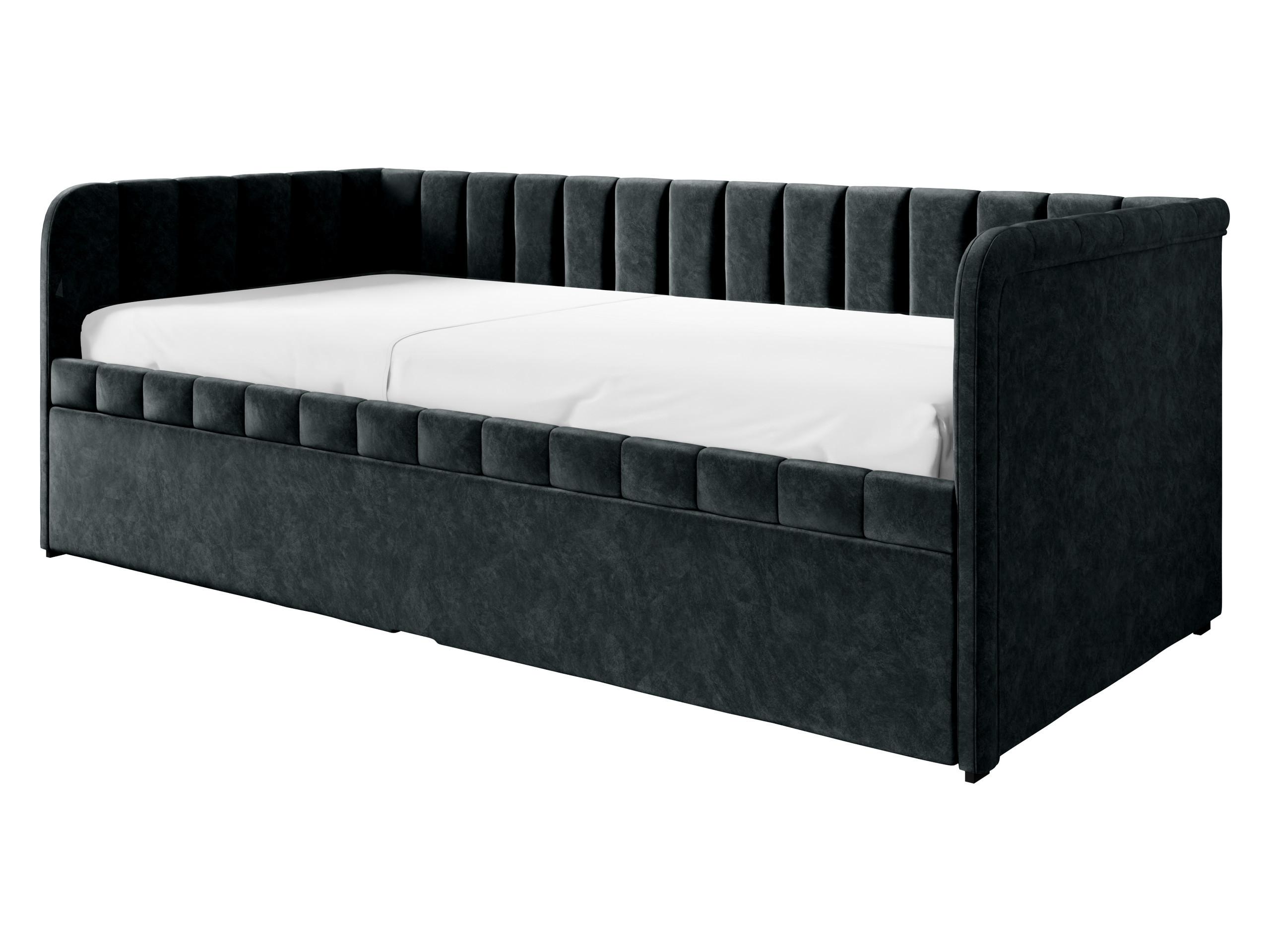JUGENDBETT Nube - Schwarz, Holz/Kunststoff (90/200cm) - MIRJAN24