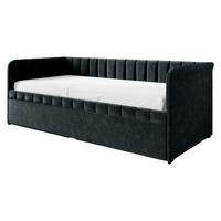 JUGENDBETT Nube - Schwarz, Holz/Kunststoff (90/200cm) - MIRJAN24