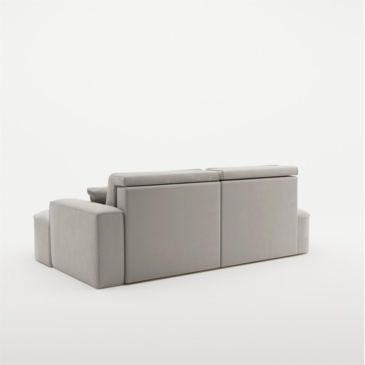 ECKSOFA Venedig Mit Schlaffunktion - Hellgrau, Holzwerkstoff/Textil (278/179cm) - Fun Möbel